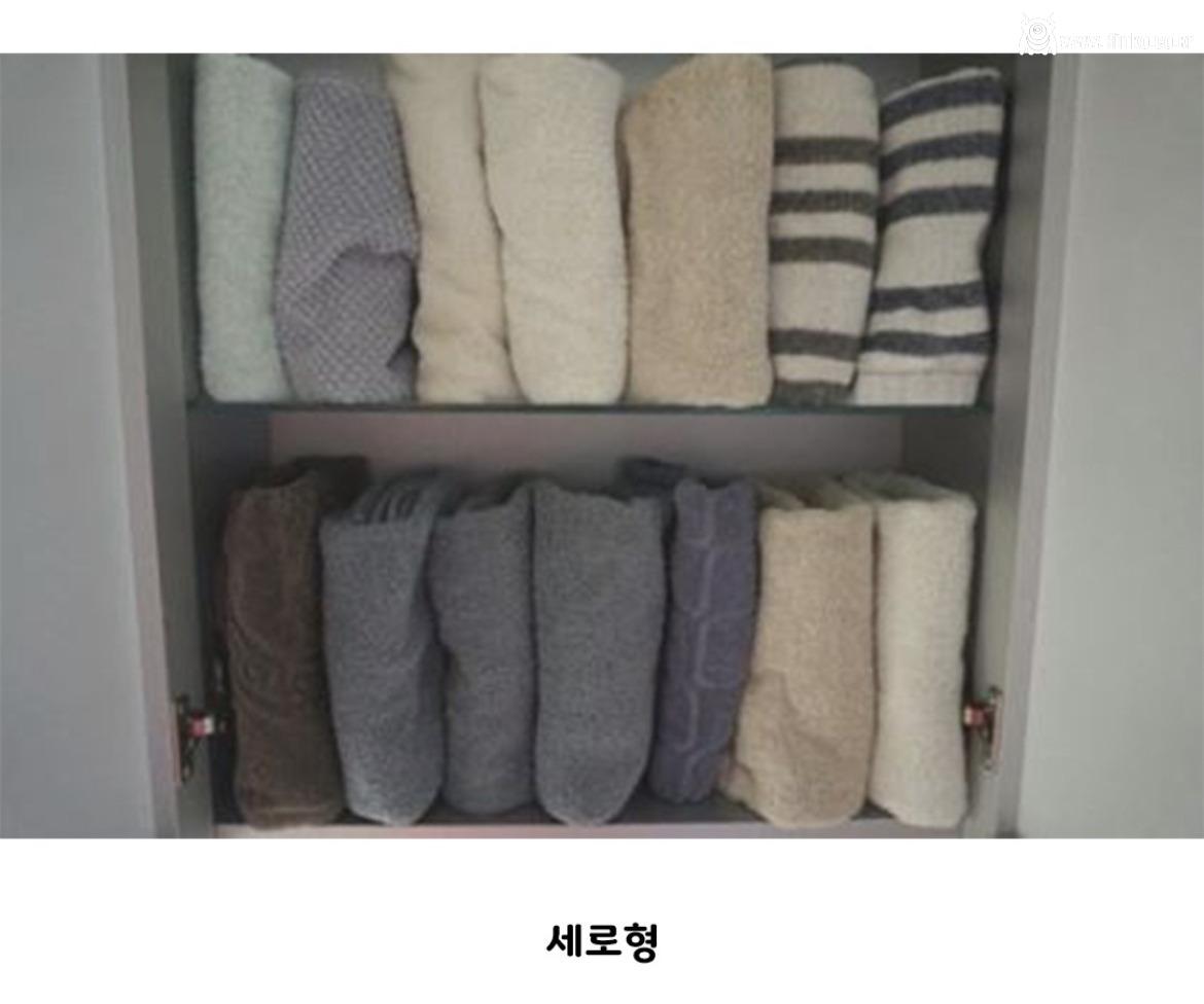 집마다 차이가 있는 수건 보관법