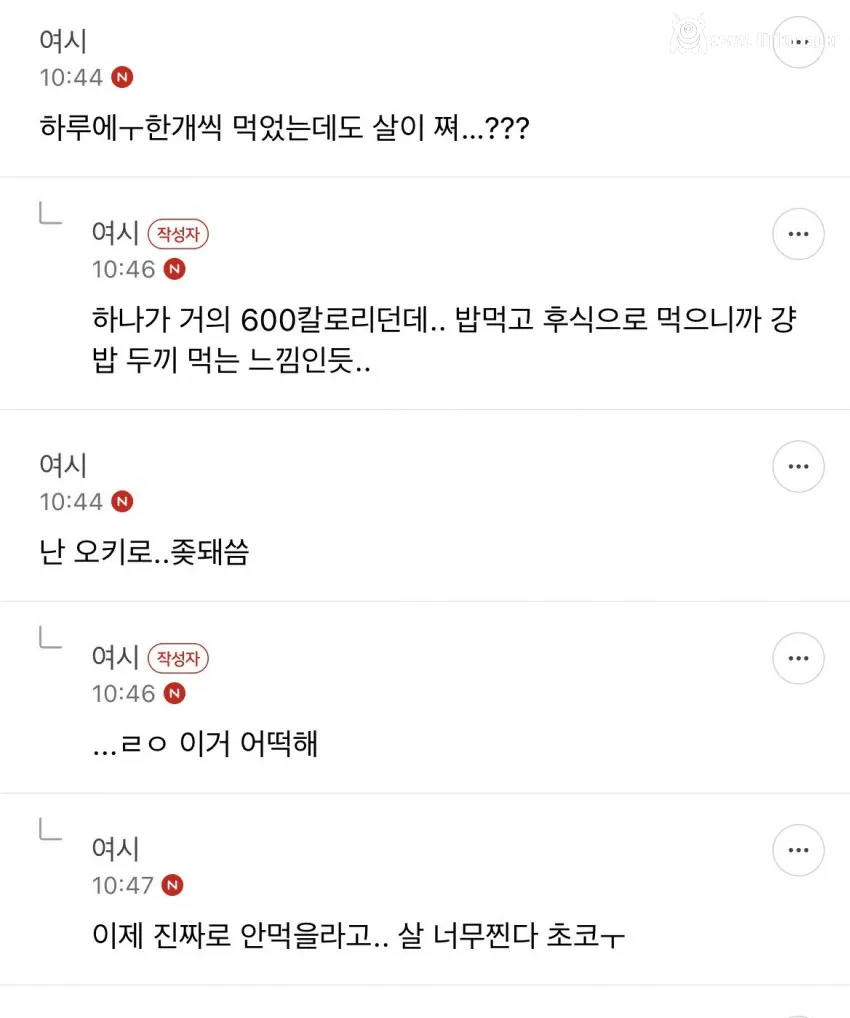두쫀쿠 먹고 12키로 찐 여시언냐