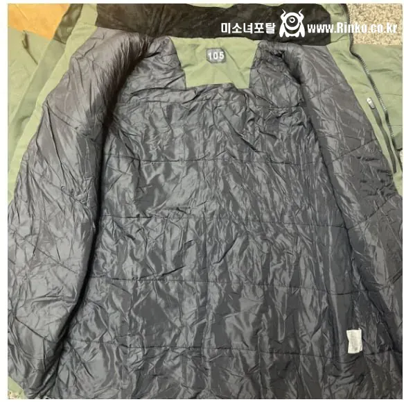 육군에서 보급중인 솜패딩