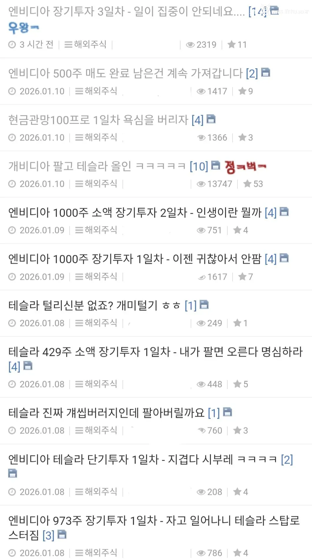 눈물 없이 볼 수 없는 엔비디아 장기 투자자 일지