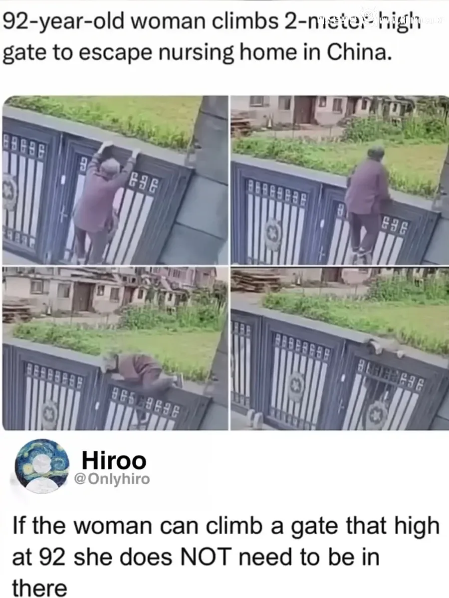 요양원 탈출한 92세 할머니