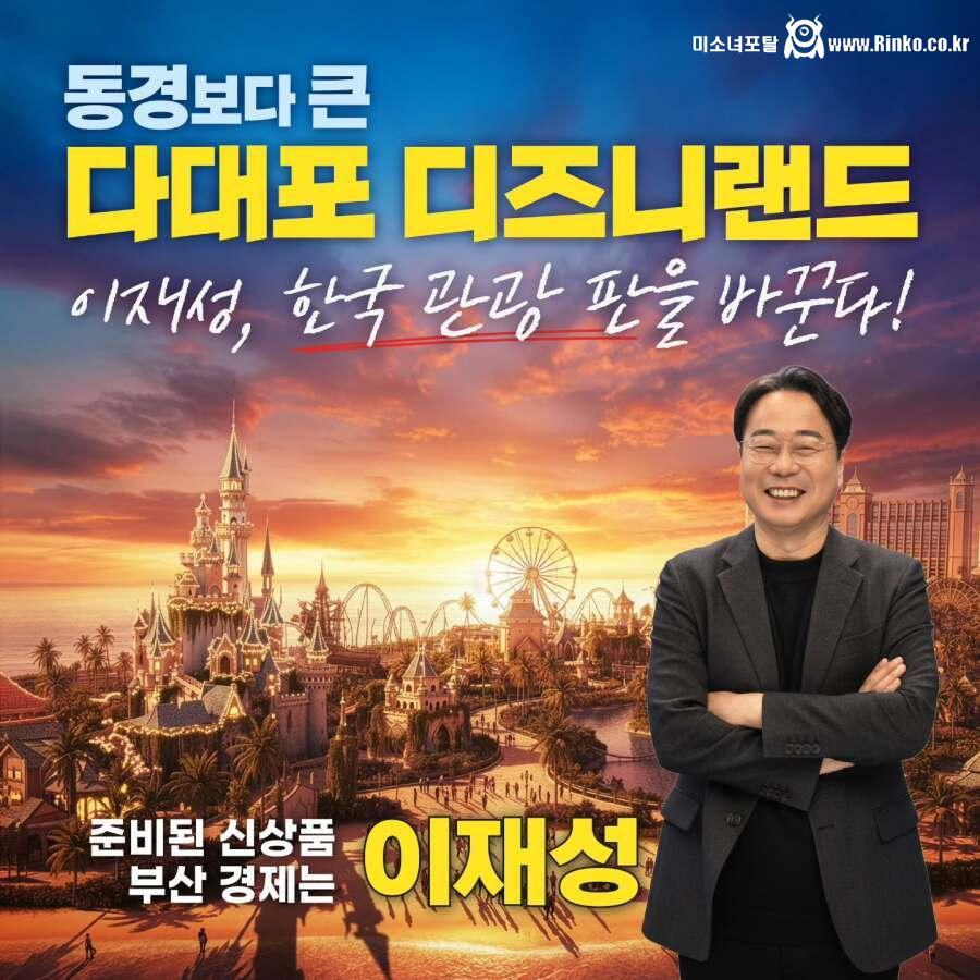 부산 다대포에 도쿄 보다 큰 디즈니랜드 유치 추친