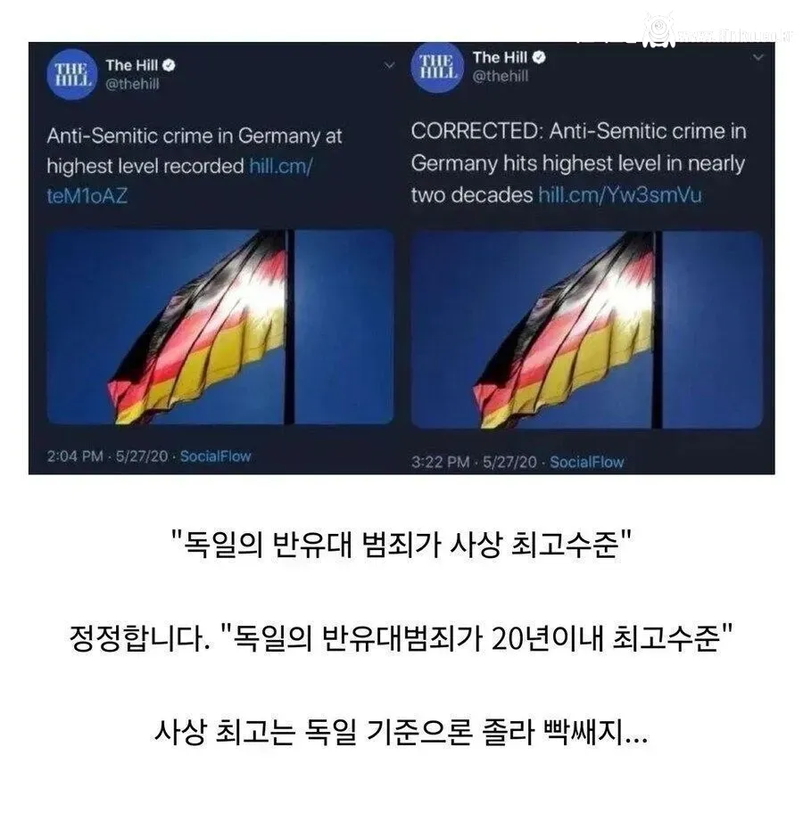 어느 언론사의 다급한 정정보도