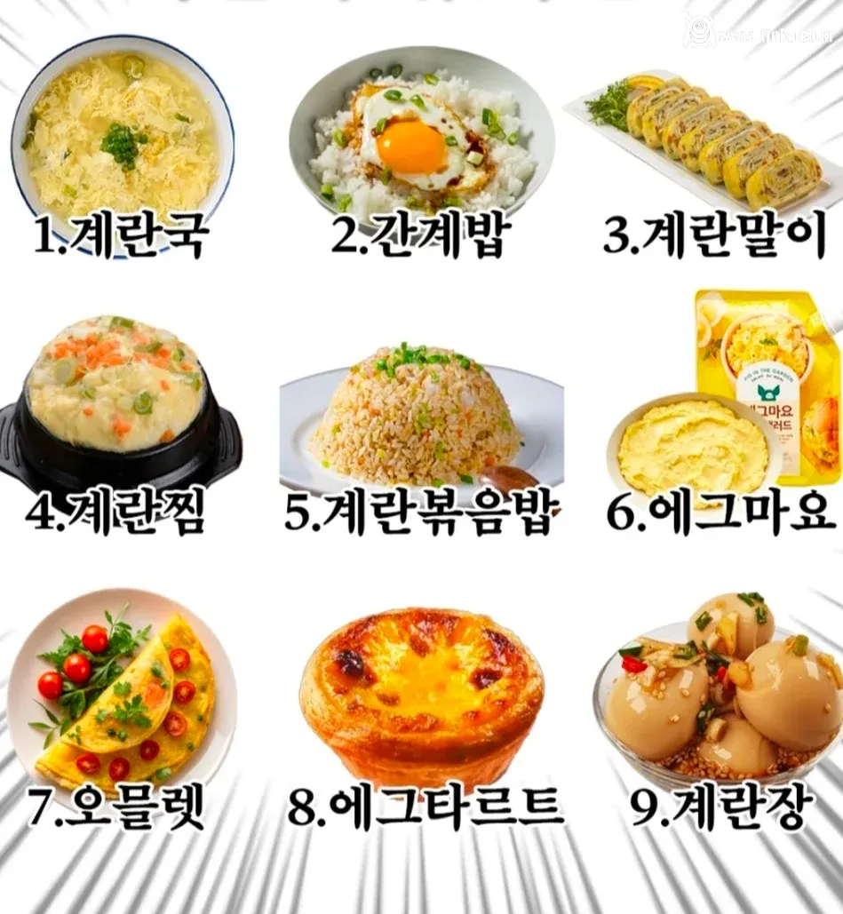평생 계란요리 딱 3가지만 먹을 수 있다면?