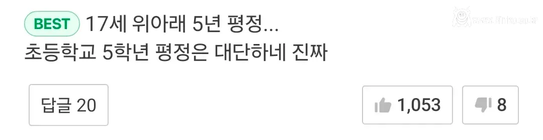 위 아래로 5년을 평정