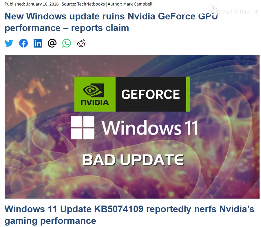 윈도우 11 최신 업데이트, 심각한 게임 성능 저하 유발