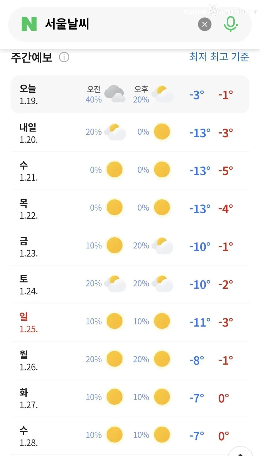 3년만의 "최강 한파" 이번주 시작