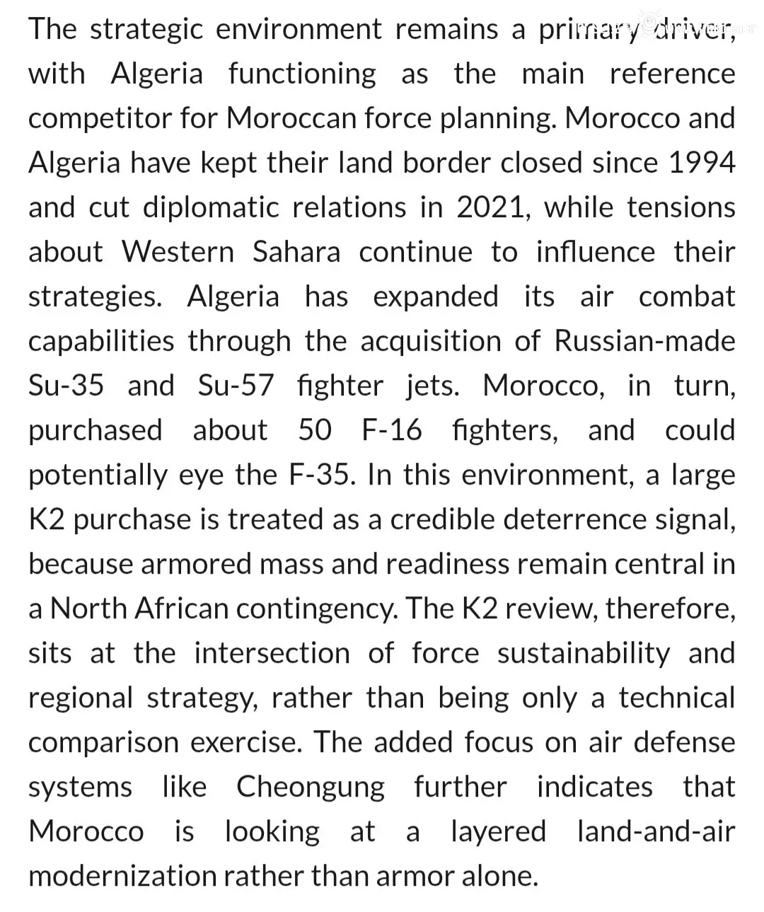 모로코 한국산 K2 전차 400대 & 천궁 등 무기 구매 검토