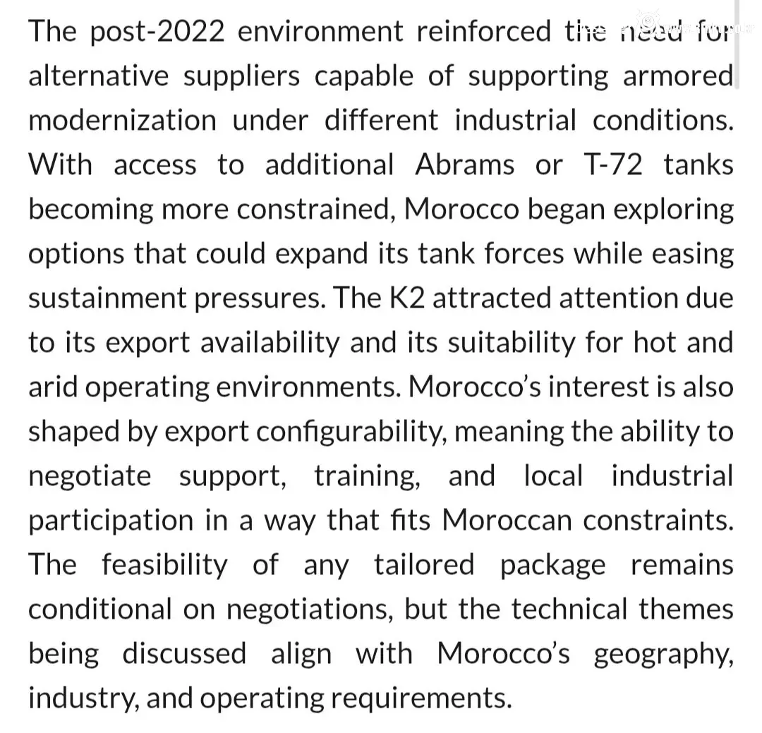 모로코 한국산 K2 전차 400대 & 천궁 등 무기 구매 검토