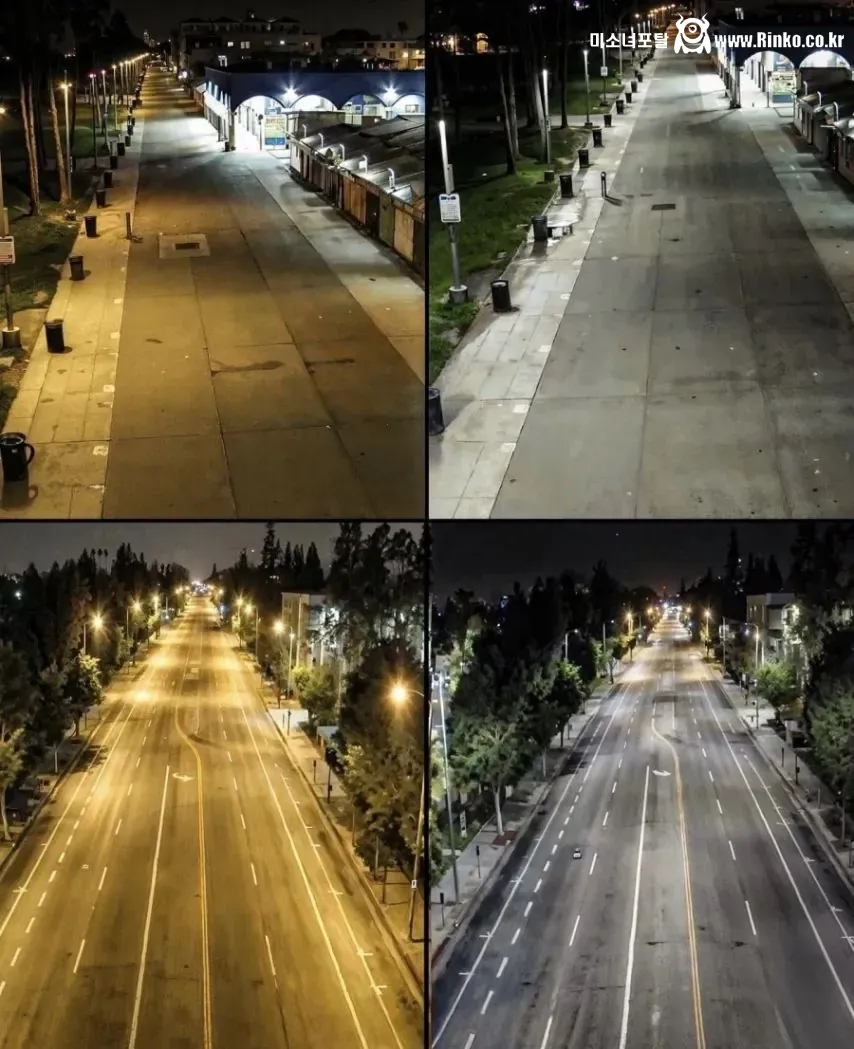 가로등 14만개를 LED로 교체한 LA 풍경