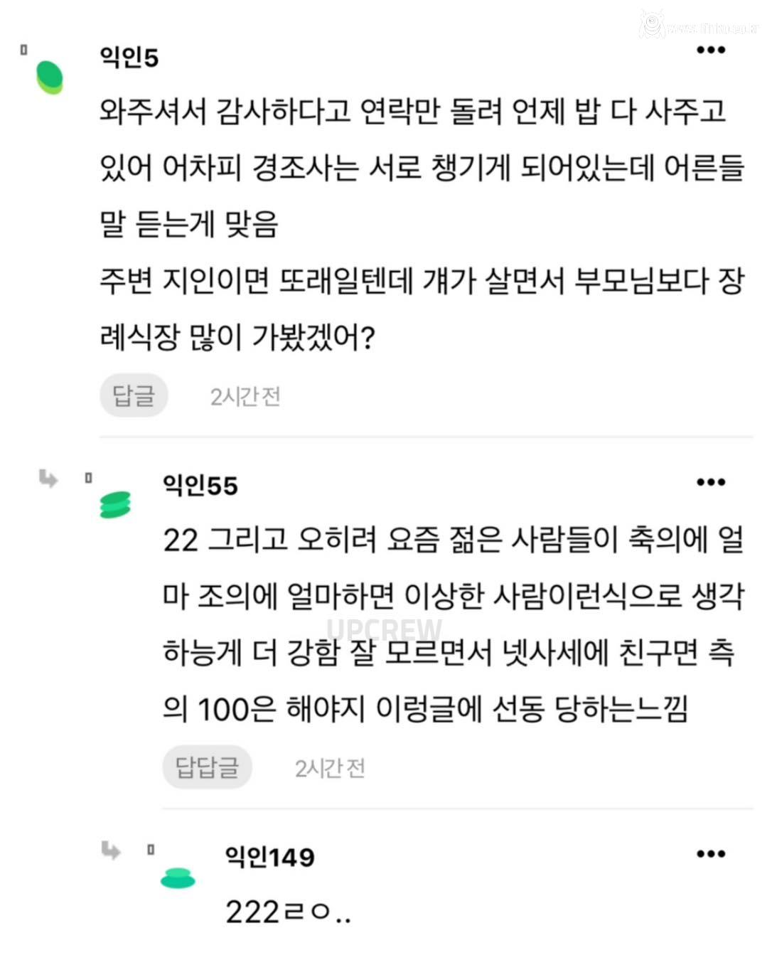 장례식 와 준 사람에게 답례를 해야 되나요?