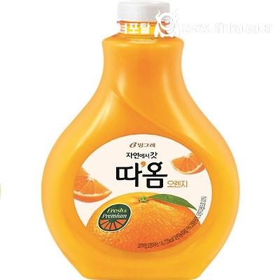 우리나라 오렌지 주스 오렌지 함량 개에바임