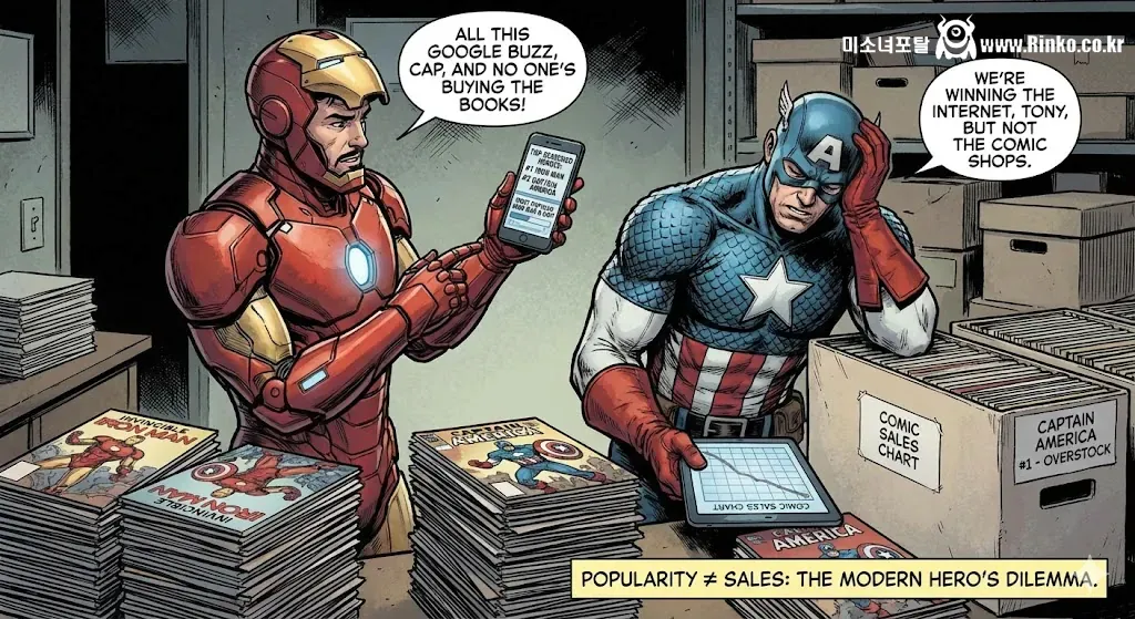 최근 슈퍼히어로 인기 순위