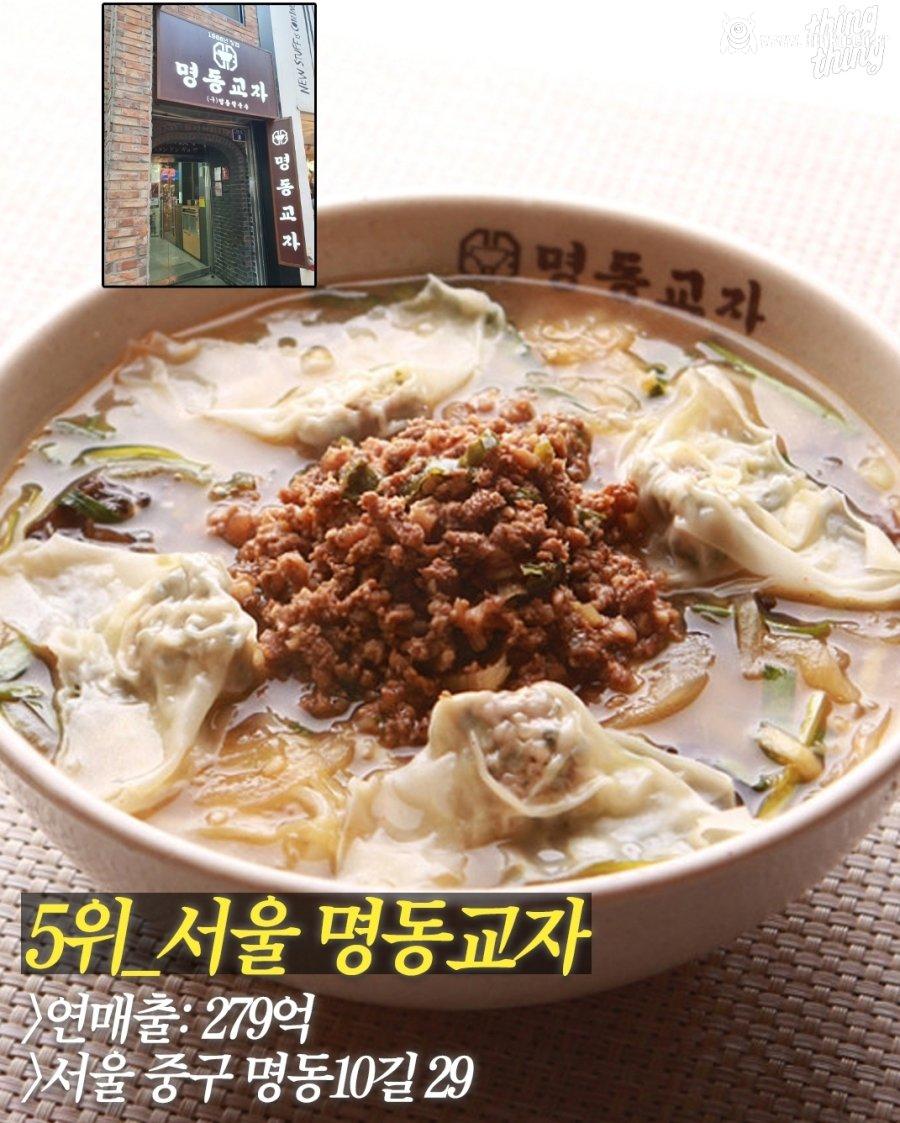 연매출 100억 넘는 전국 맛집 TOP 8