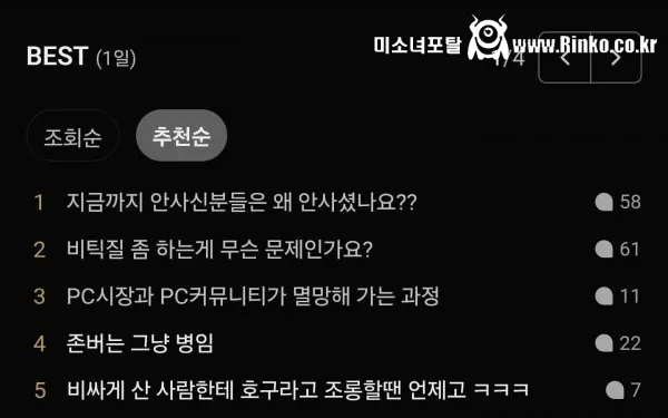 컴퓨터 부품값 폭등으로 싸움 난 커뮤니티