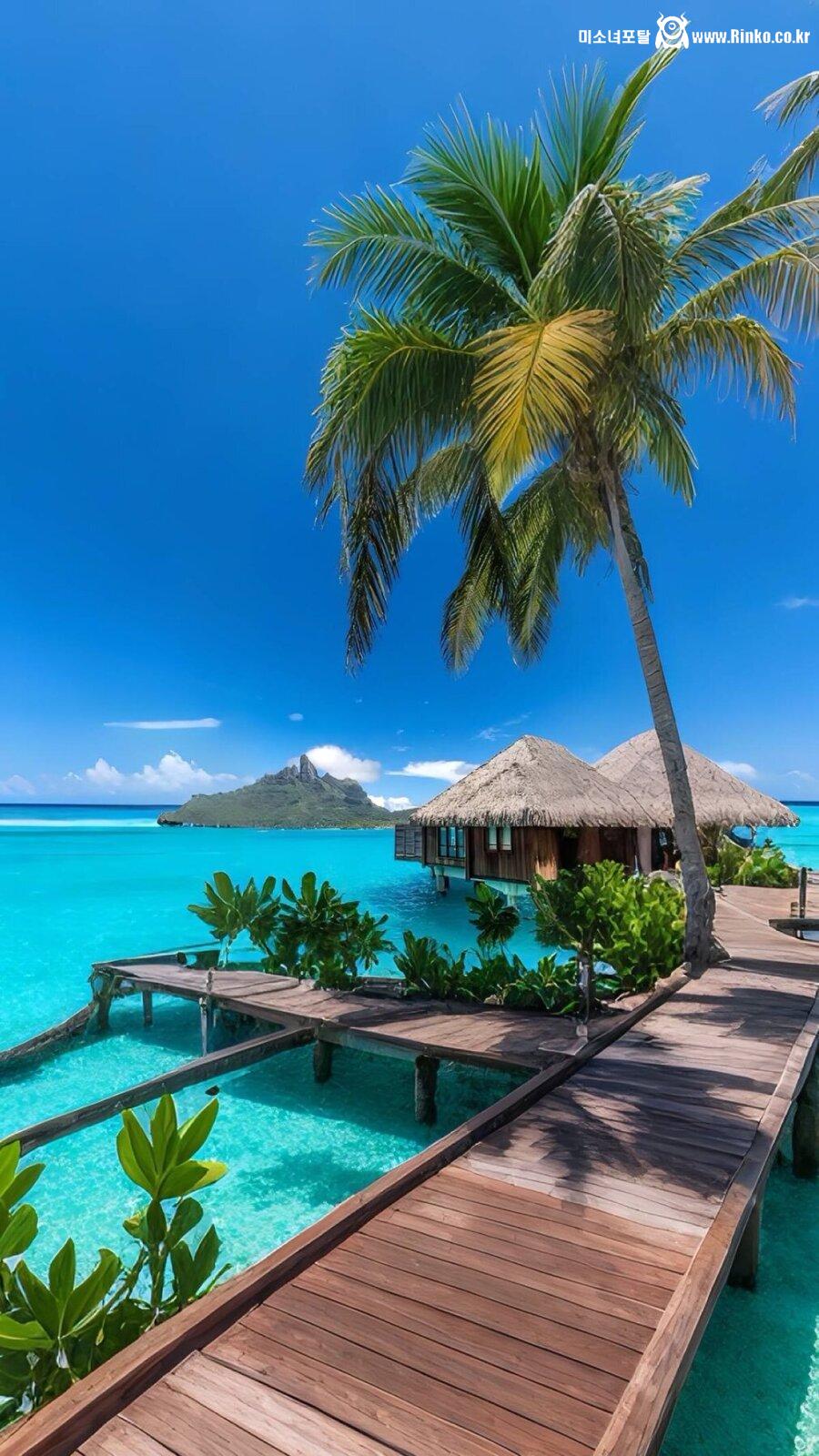 몰디브보다 더 예쁘다는 보라보라 풍경