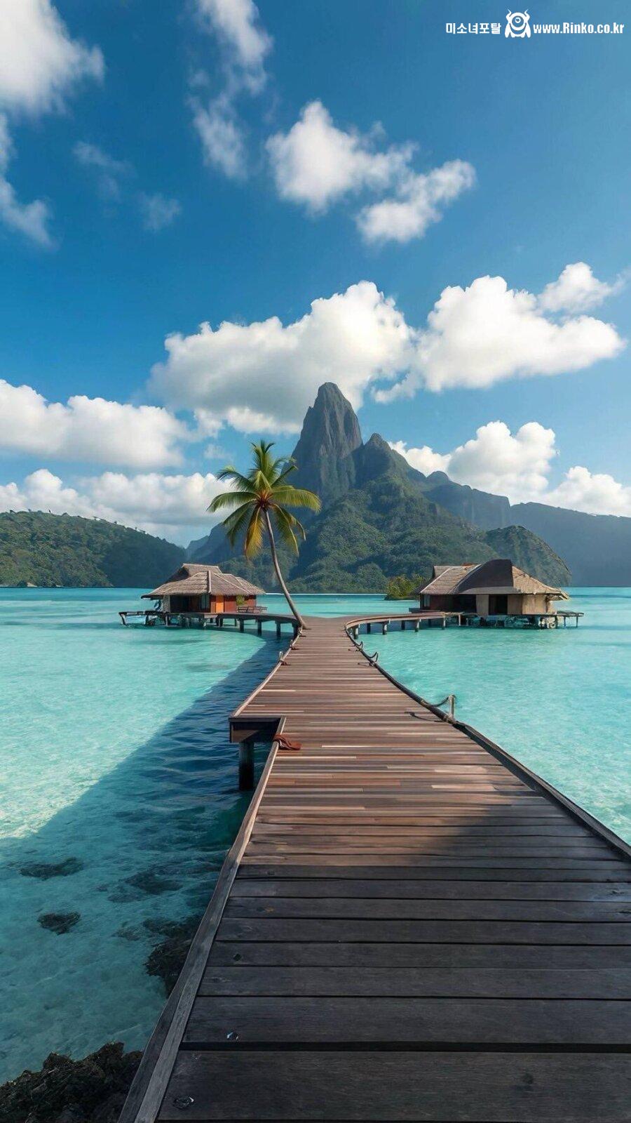 몰디브보다 더 예쁘다는 보라보라 풍경