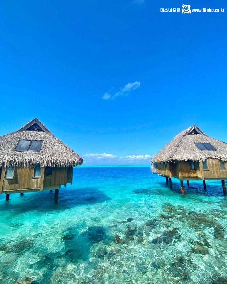 몰디브보다 더 예쁘다는 보라보라 풍경