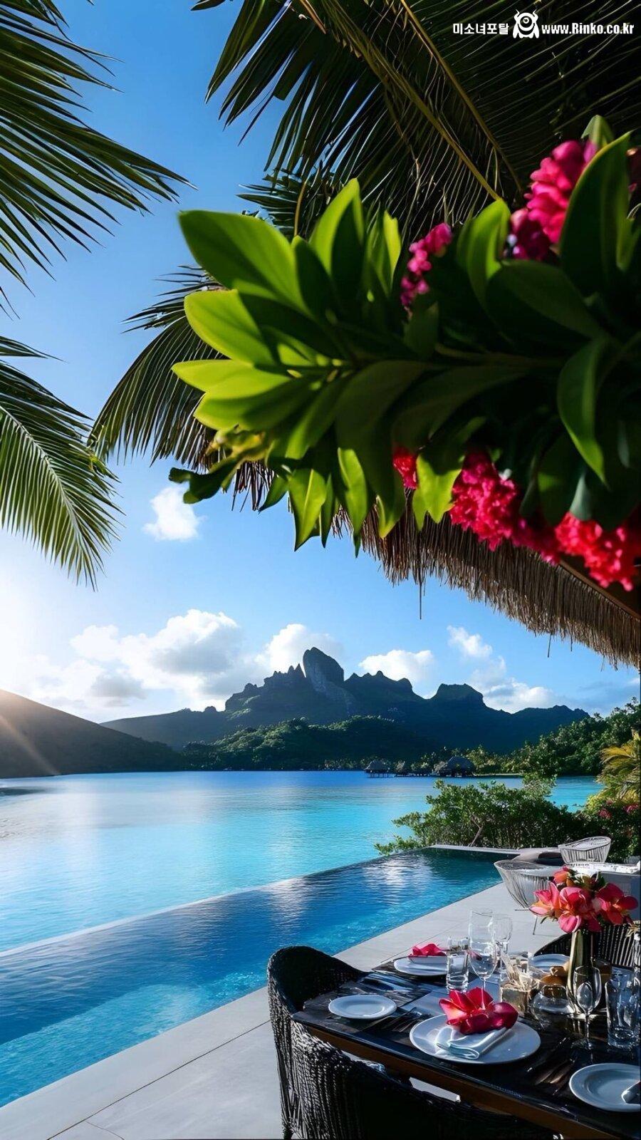 몰디브보다 더 예쁘다는 보라보라 풍경