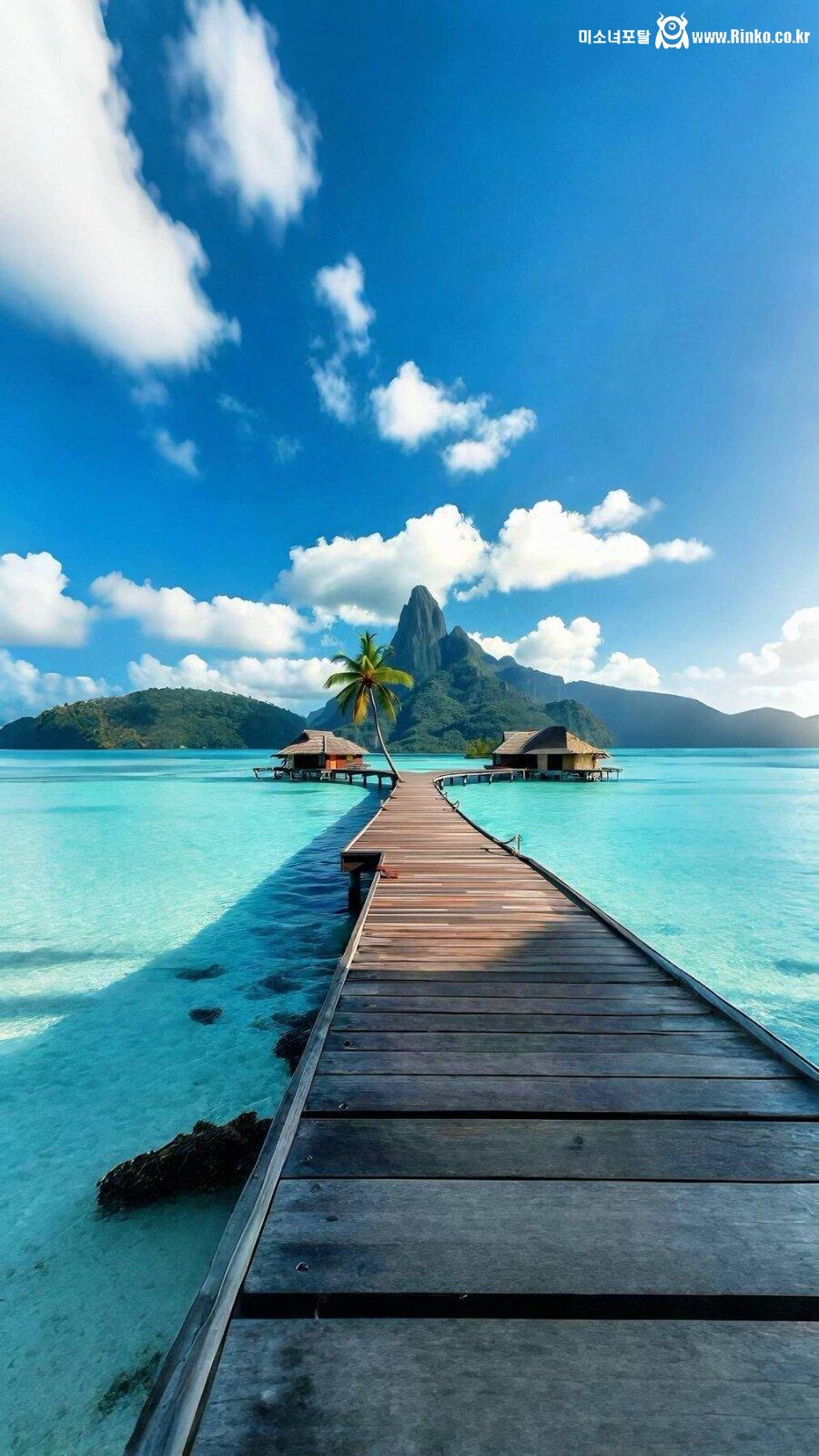 몰디브보다 더 예쁘다는 보라보라 풍경