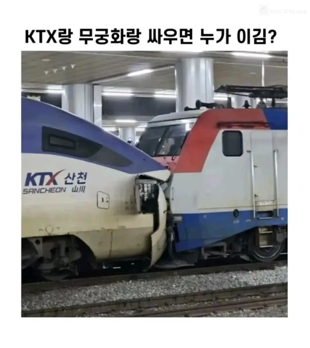 KTX vs 무궁화호 맞다이 결과