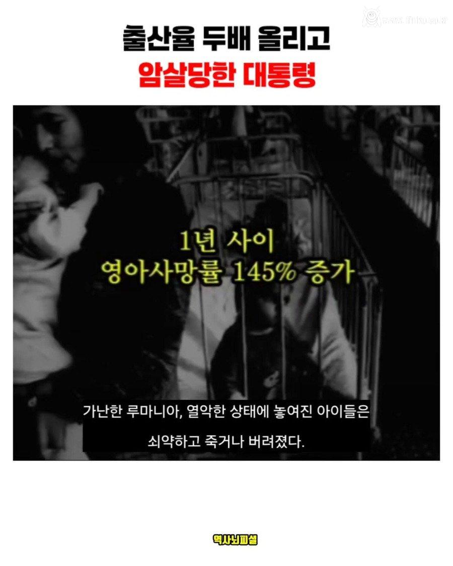 출산율 올리고 사형당한 대통령