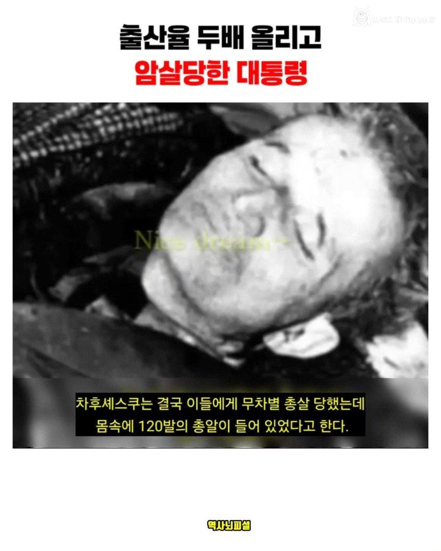 출산율 올리고 사형당한 대통령