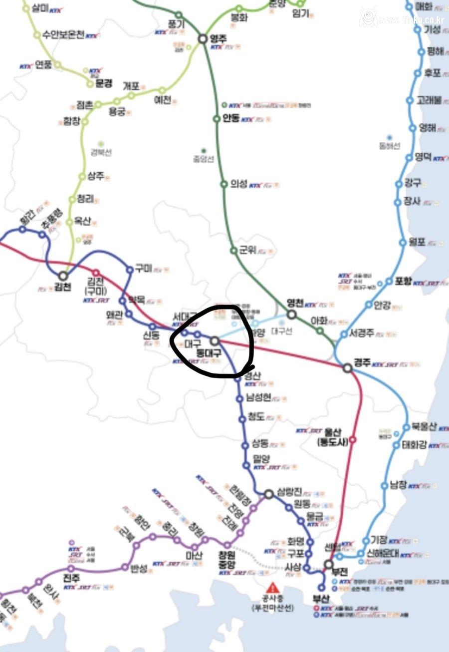 영호남에서 가장 중요한 허브 기차역
