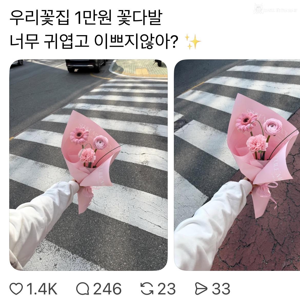 현재 난리난 10,000원짜리 꽃다발