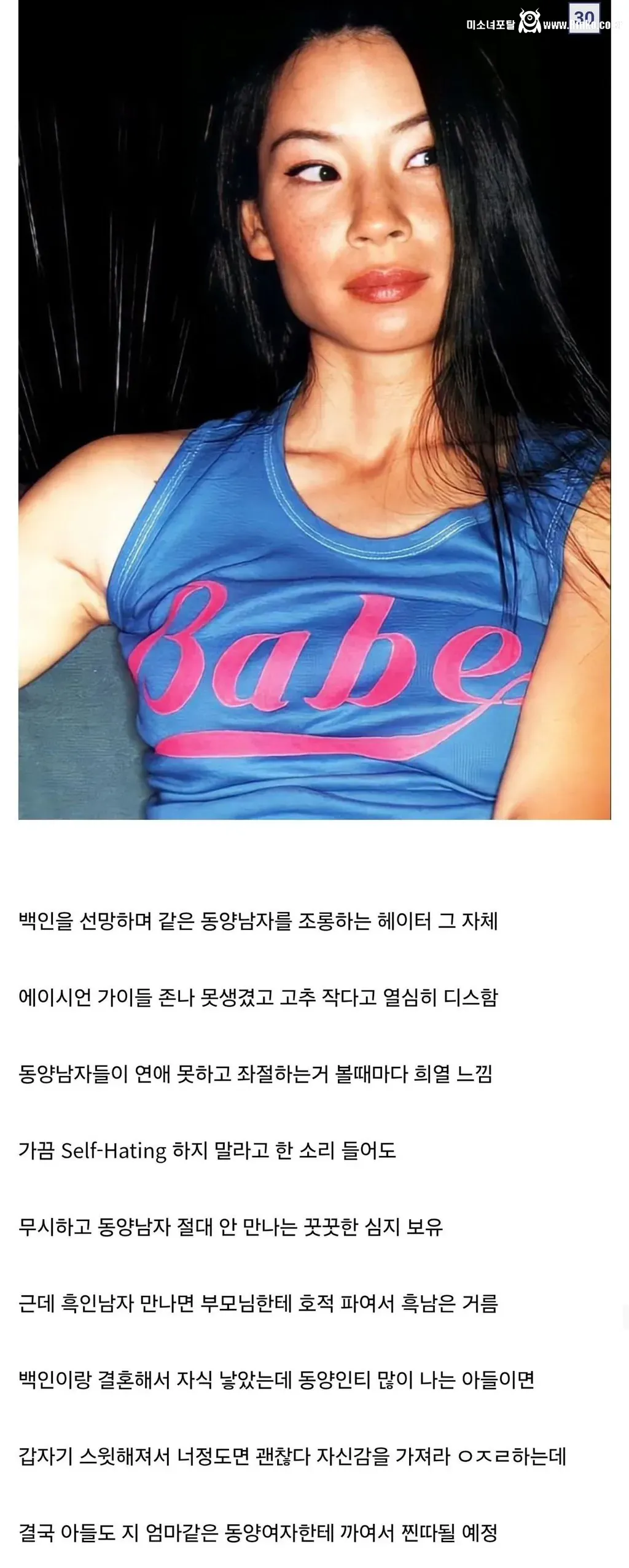 디시인이 말하는 인종차별 유형