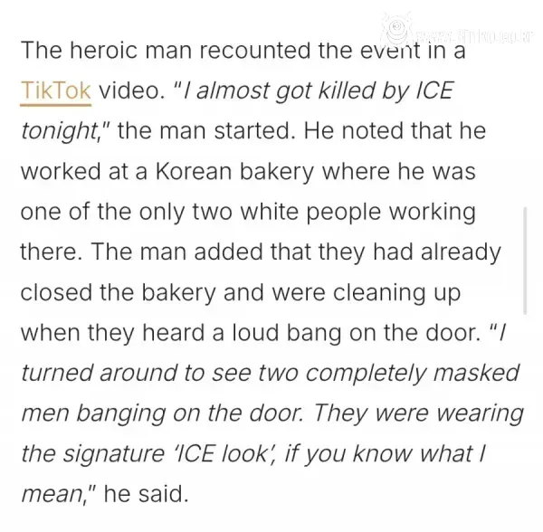 한국인을 냉장고에 집어 넣은 백인