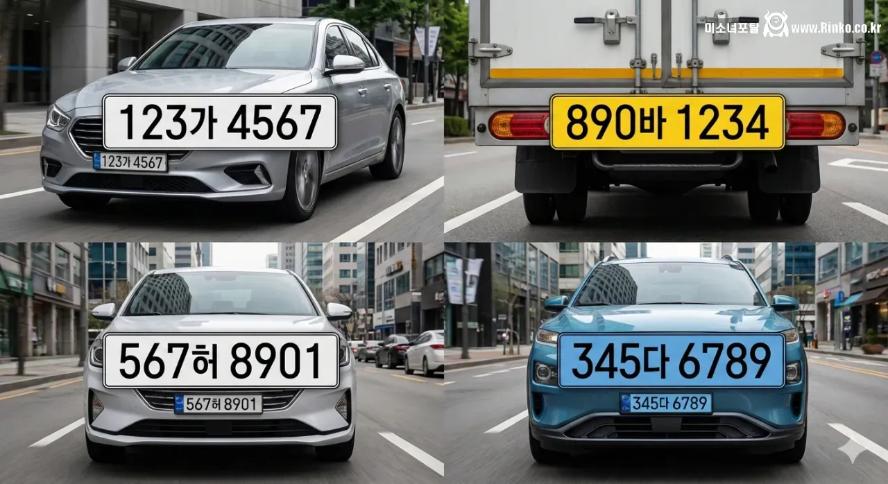 대한민국 자동차 번호판 종류 알아보기