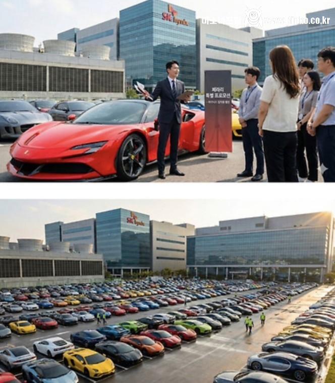 2027년 하이닉스 직원들 주차장 상상도