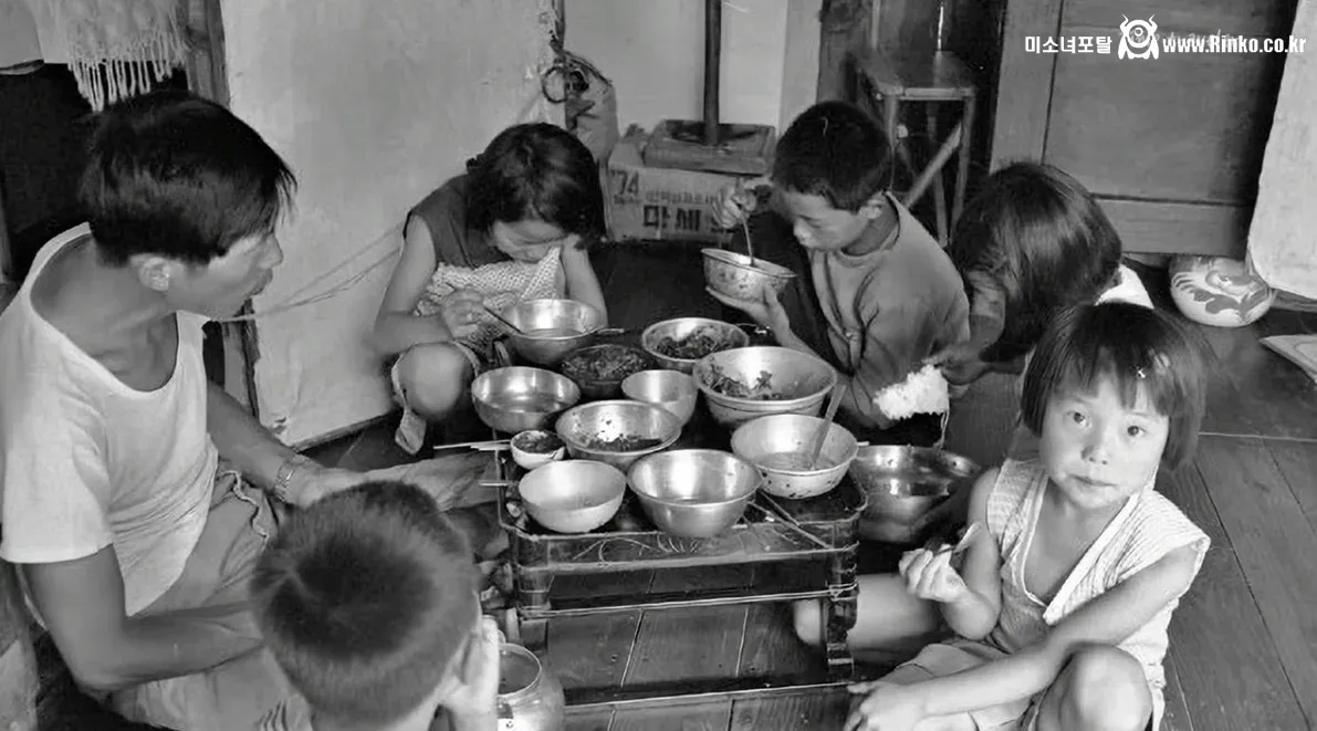 60~70년대 한중일 서민밥상