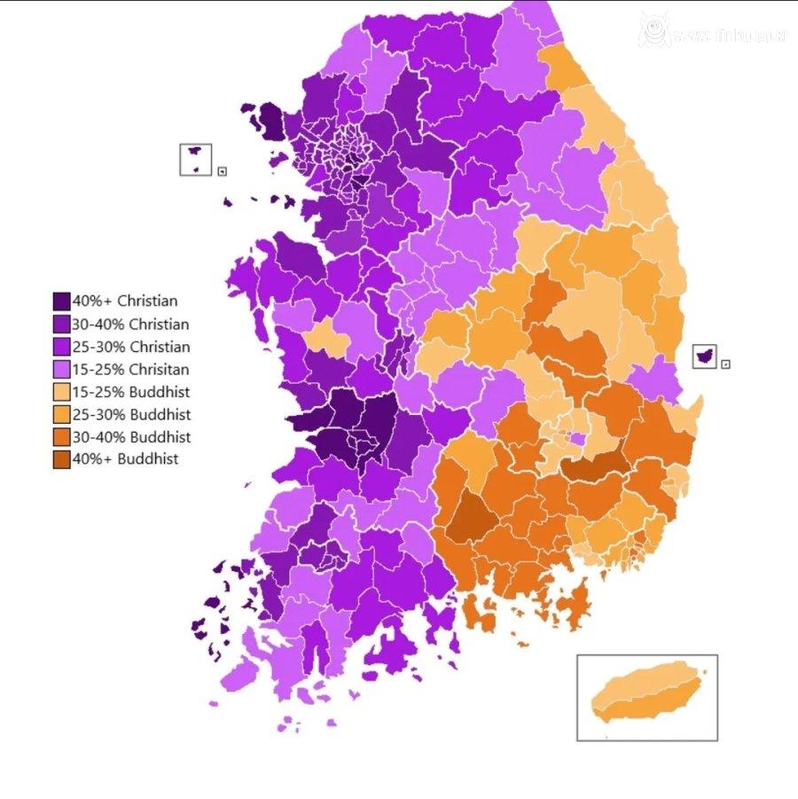 대한민국 종교 지도