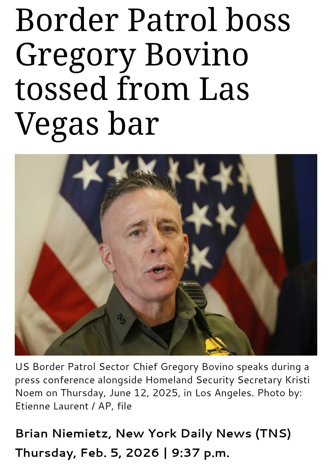 경질된 ICE 사령관 근황