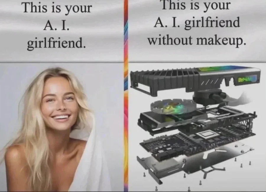 이것이 당신의 AI 여자친구의 쌩얼 입니다.