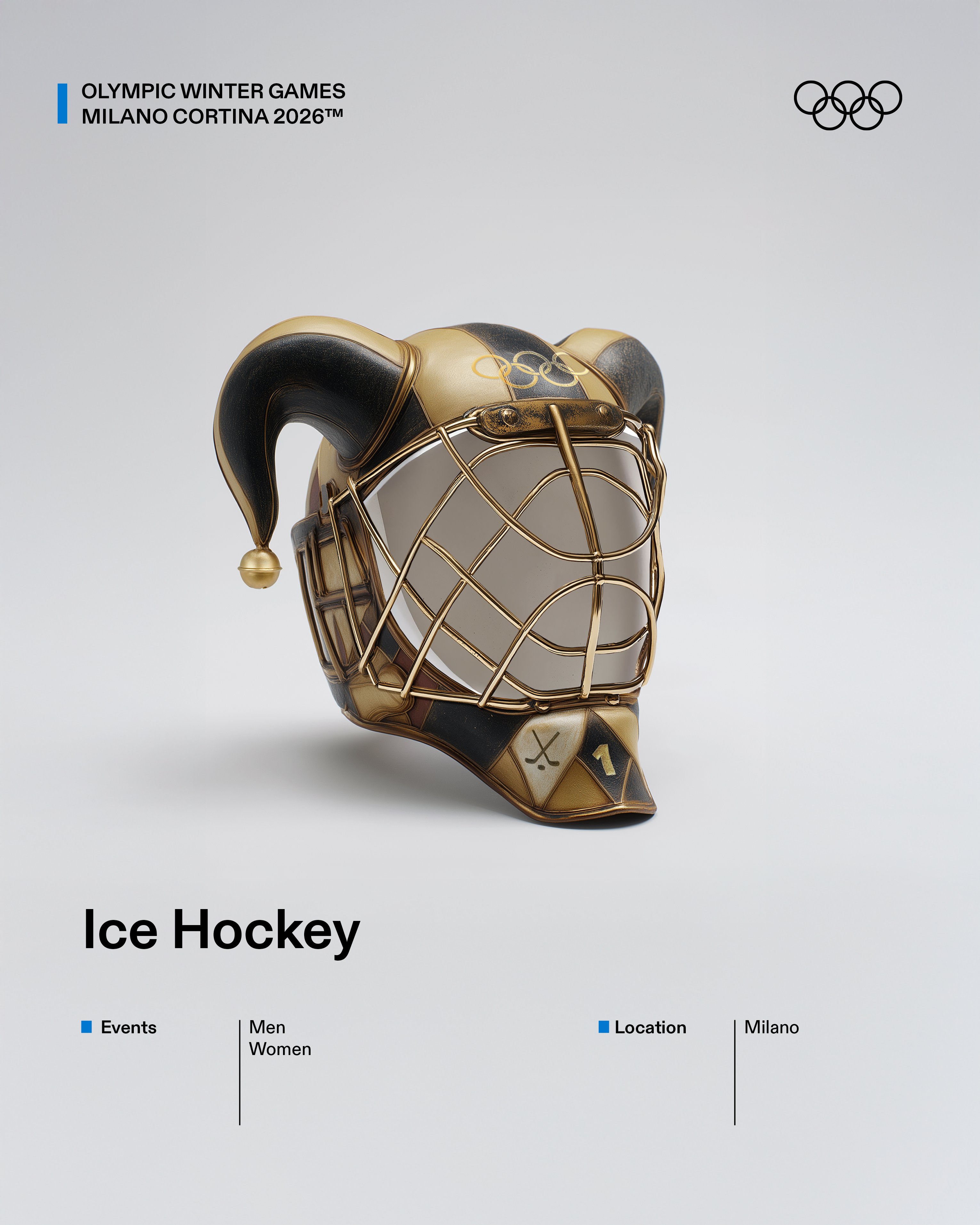 감다살이라는 밀라노 동계 올림픽 포스터