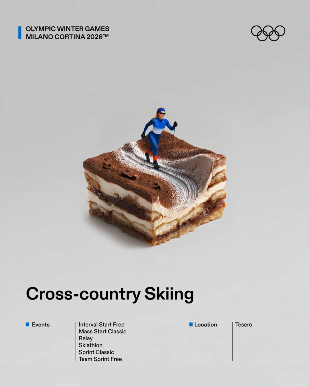 감다살이라는 밀라노 동계 올림픽 포스터