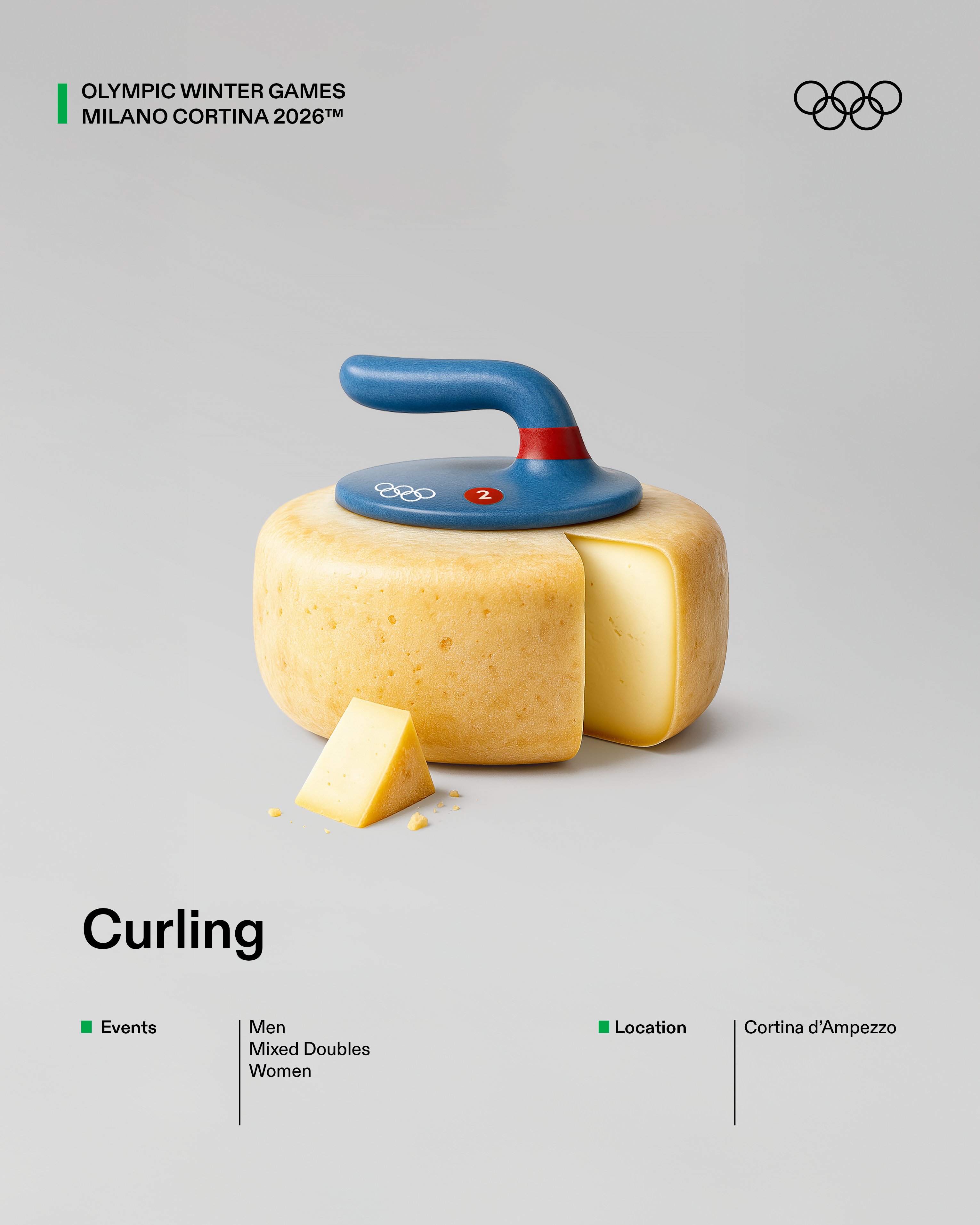 감다살이라는 밀라노 동계 올림픽 포스터