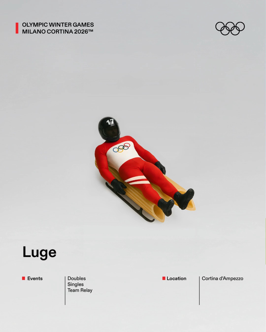 감다살이라는 밀라노 동계 올림픽 포스터