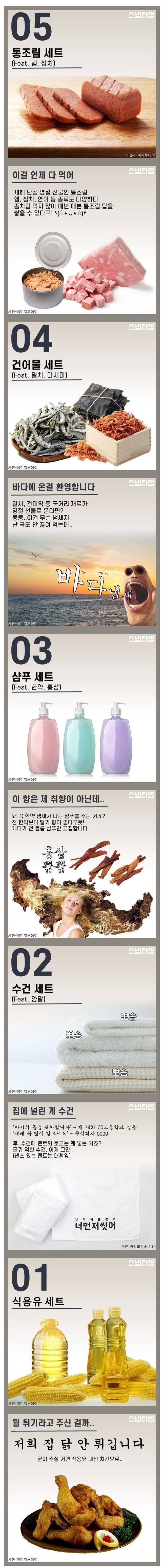 의외로 불호가 많다는 명절 선물세트