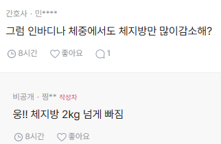 400만원 사용한 복부 지방흡입 전후 비교