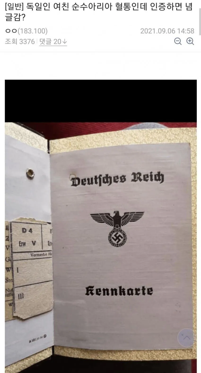 한 디시인의 여친 인증 레전드 ㄷㄷ