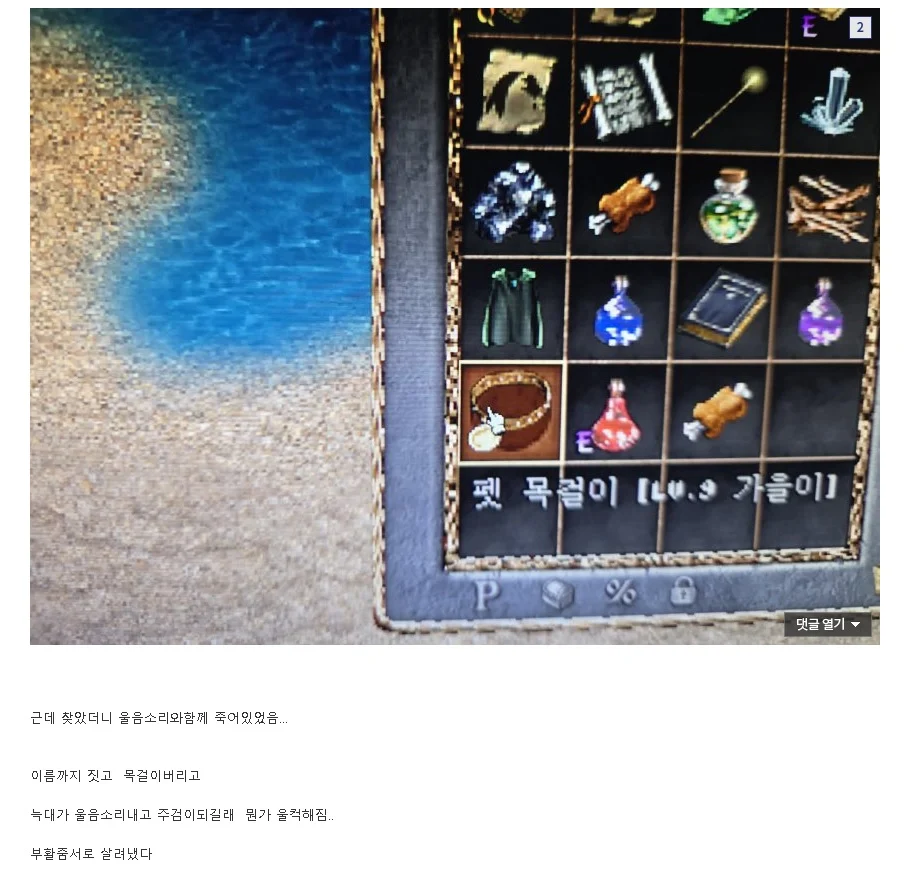 리니지 클래식에 나타난 동물유기범