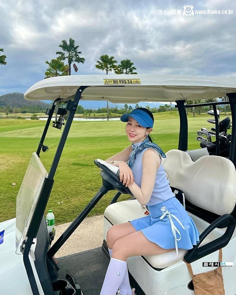 스윙에 힘이 느껴지는 인플루언서 정은현