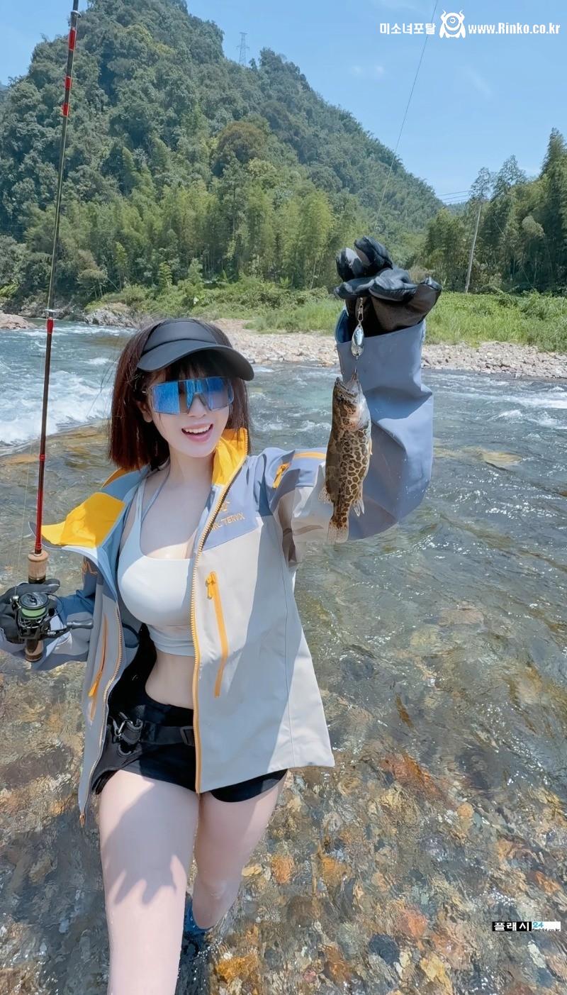 계곡 낚시가 이렇게 무서운겁니다
