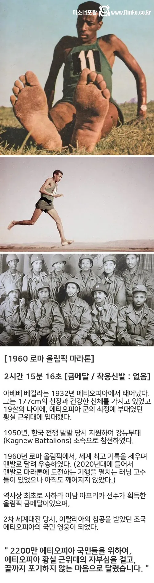 아프리카 올림픽 금메달 레전드