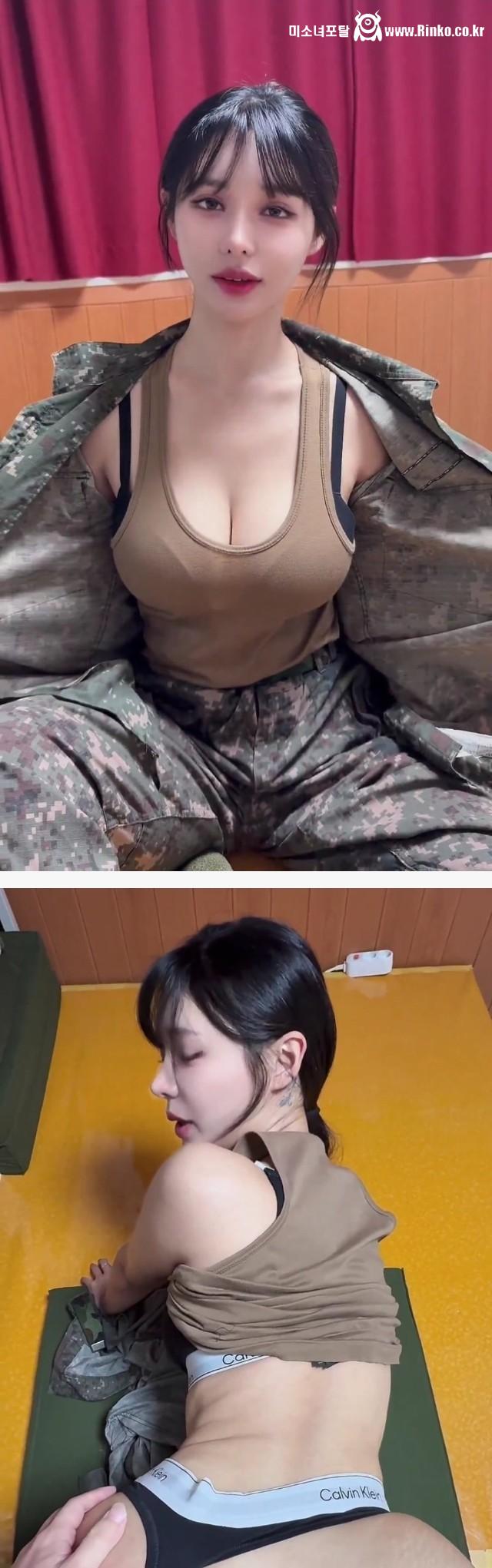 내무반에서 야스하는 여군 ㄷㄷ