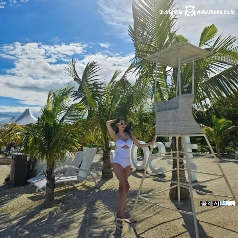 레이싱모델 강하빈 등산룩 레깅스